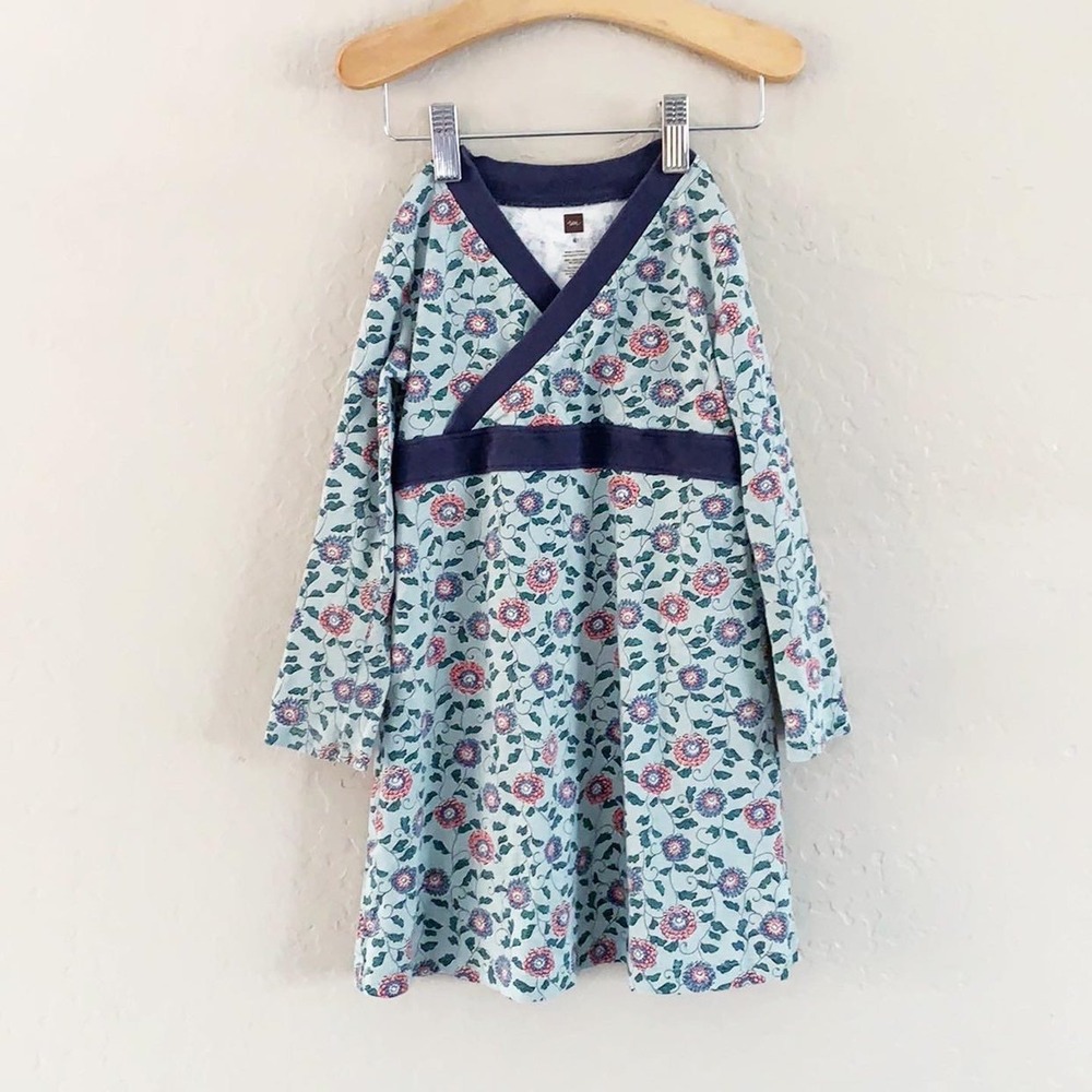 🌿Final‎ Sale Tea Floral 4T Dress